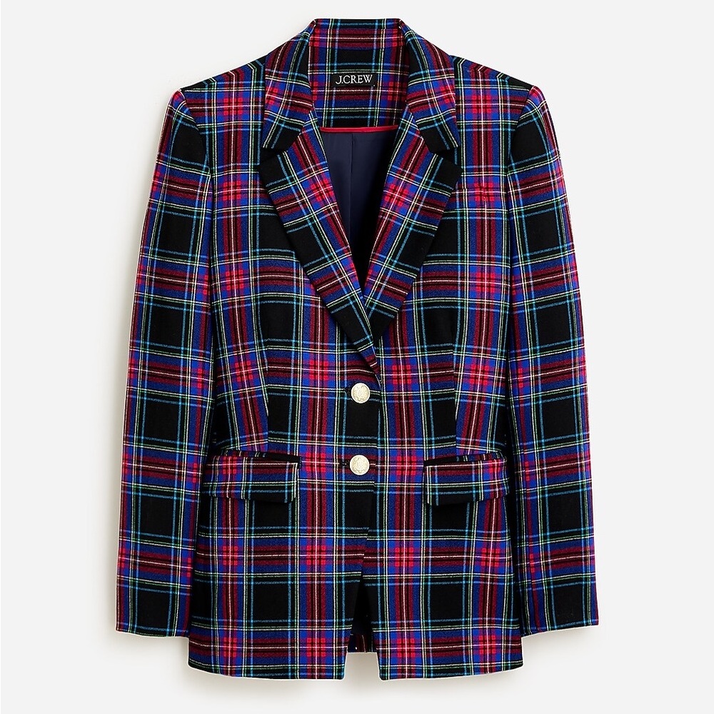 J.Crew Nipped in blazer in Stewart Tartan Plus Size 20